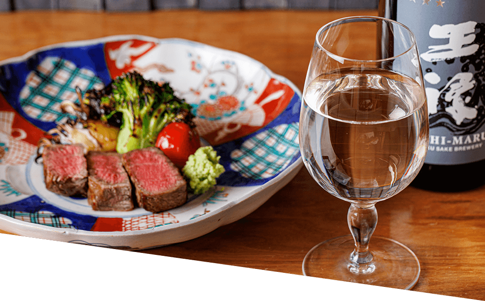 シャトーブリアンと日本酒