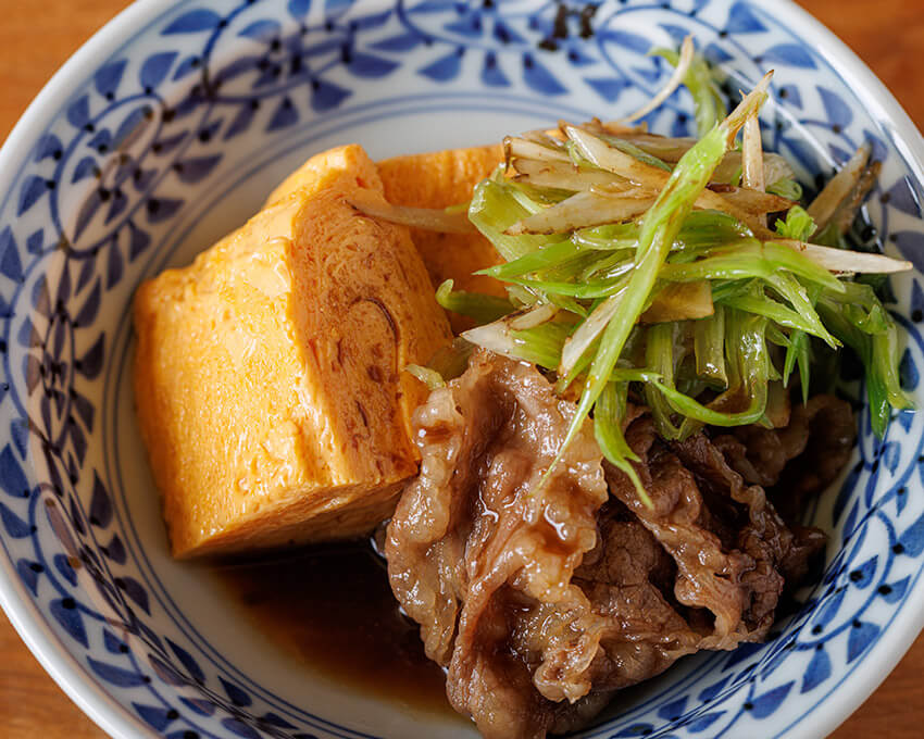 肉のせだし巻き玉子